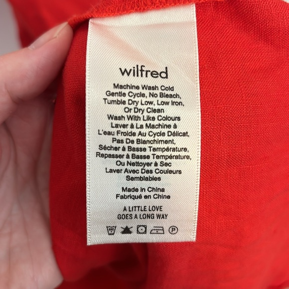 Aritzia red linen dress - Picture 6 of 7